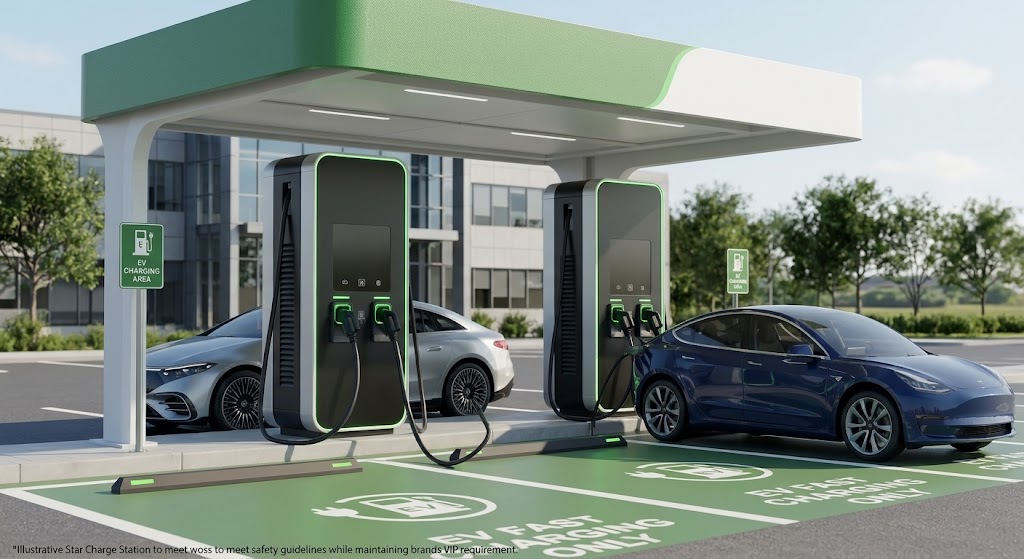 EV Charging Station illustration